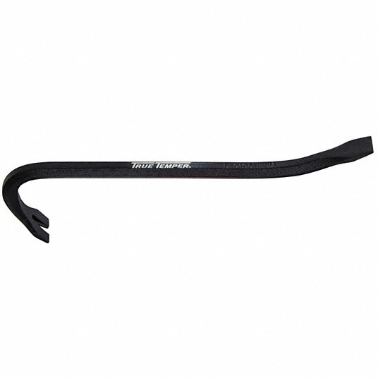 True Temper 1170500 Gooseneck Wrecking Bar Chisel End, 24 in Overall Lg, 3/4 in Bar Wd, 5 1/4 in End Wd, T No