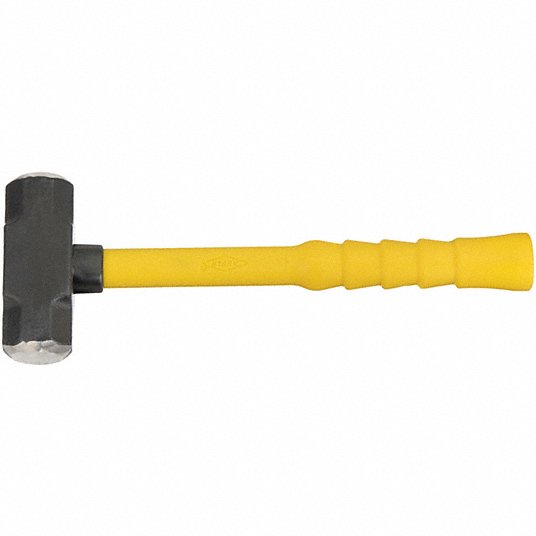 Nupla 6894090 Steel Engineering Hammer Fiberglass Handle, 4 lb Head Wt, 1 5/8 in Dia, 14 in Overall Lg