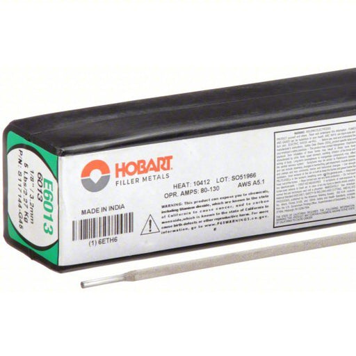 Hobart S117144-G45 Stick Electrode Carbon Steel, E6013, 1/8 in x 14 in, 5 lb