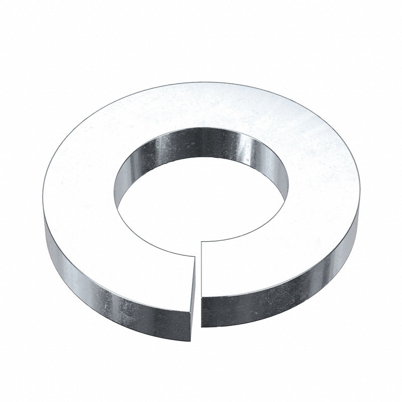 Approved Vendor M37020.080.0001 Split Lock Washer, Case Hardened, Zinc Plated, Steel, M8 Screw Sz, 8.5 mm Max. Inside Dia, 100 PK