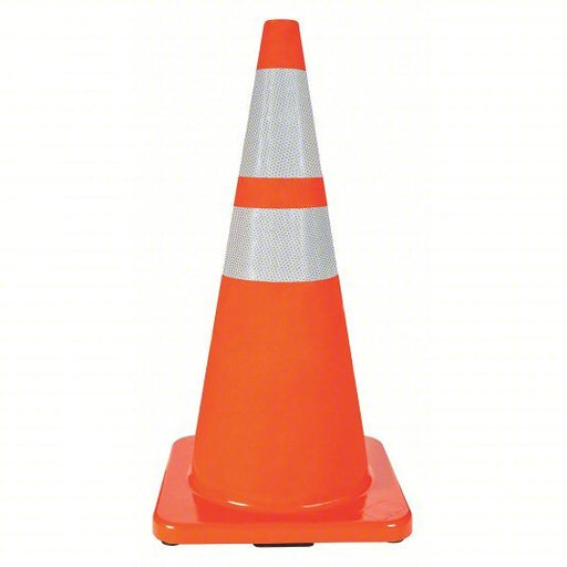 Redwood RW6FHA1 Traffic Cone Night or High Speed Roadway (45 MPH or Higher), 28 in Cone Ht, Orange, Std Cone, PVC