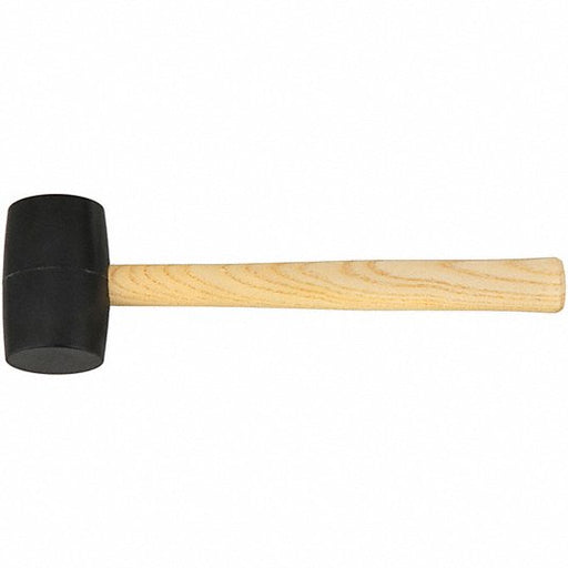 Stanley 51-104 16 oz. Rubber Mallet, 2 3/8 in Face Dia., 11 3/4 in L Wood Handle