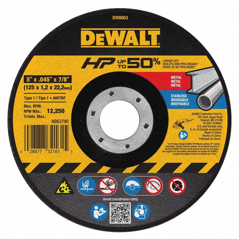 DeWalt DW8063 Abrasive Cut-Off Wheel