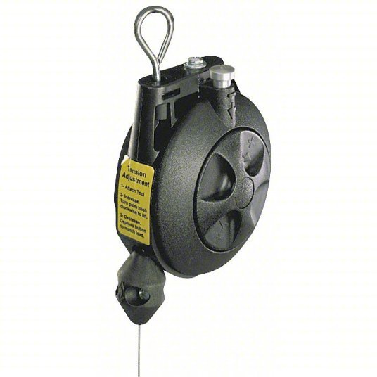 Hubbell BD-03 Tool Balancer Non-Locking, 3 lb Max. Tool Wt, 6 ft Cable Lg, ABS, Snap Hook, Swivel Hook