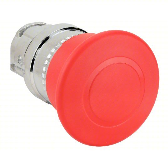 Schneider ZB4BT84 Push Button Operator 22 mm Size, Maintained Push / Maintained Pull, Red, Metal