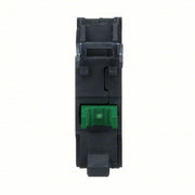 Schneider ZBE101 Contact Block 22 mm Size, Operator, 1NO, 10A @ 600V AC, Momentary, Black/Green
