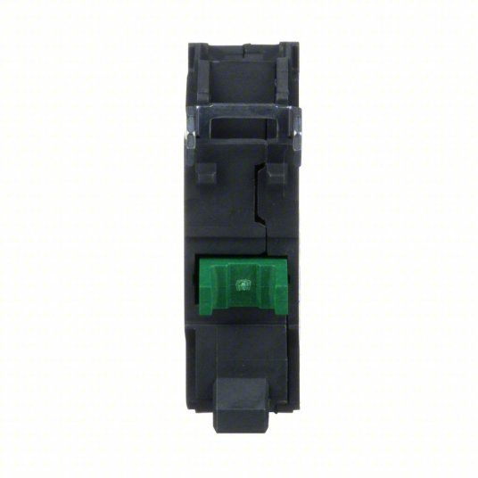 Schneider ZBE101 Contact Block 22 mm Size, Operator, 1NO, 10A @ 600V AC, Momentary, Black/Green