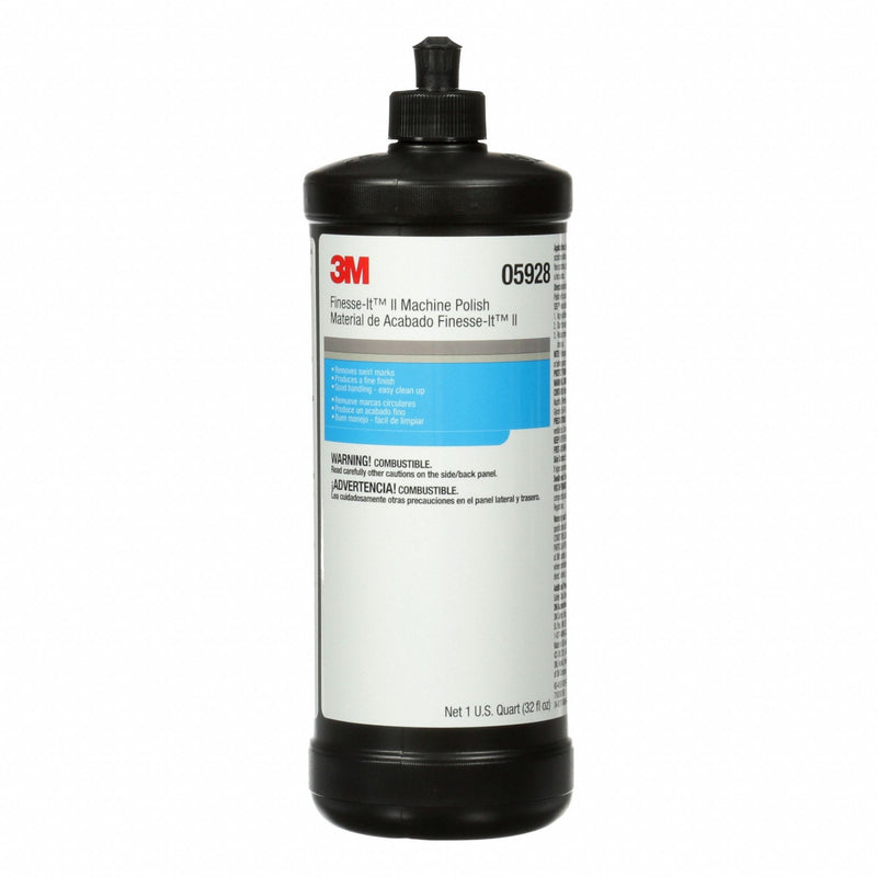 3M 05928 Finesse-It II Machine Polish, 1 qt, White