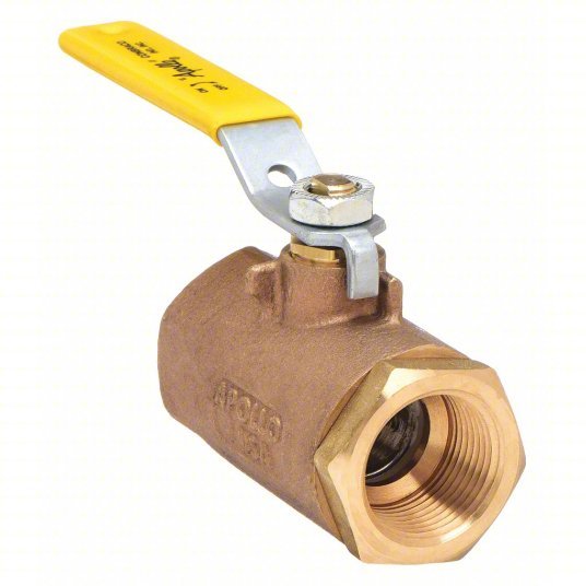 Apollo 7010801 Ball Valve 2 in Pipe, Std, 600 psi CWP, -20° to 450°F, Lever Handle, Female NPT, FNPT x FNPT