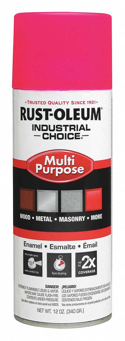 Rust-Oleum 1659830 Spray Paint, Premium Spray Paints, Gen Purpose Spray Paint, Pink, Solvent, Modified Alkyd