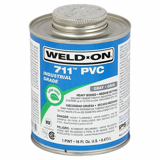 Weld-On 13975 PVC Gray Heavy Bodied Pint
