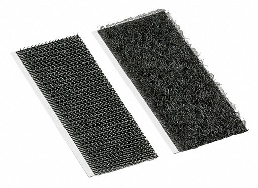 3M SJ3526N/SJ3527N Hook-and-Loop Strips, 1 in x 2 in, Black, PK100