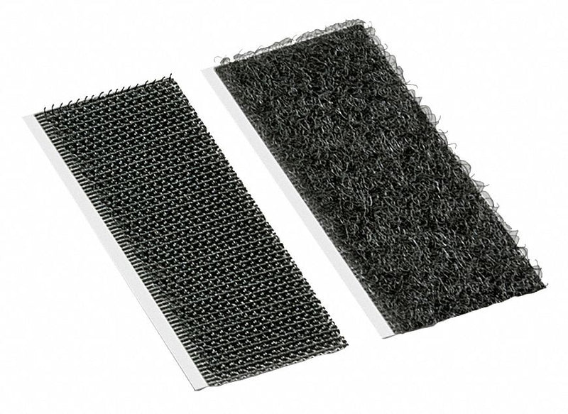 3M SJ3526N/SJ3527N Hook-and-Loop Strips, 1 in x 3 in, Black, PK100