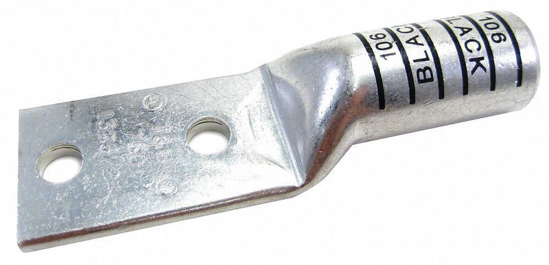 Thomas & Betts 54880BE Compression Lug, For 750 kcmil, Stranded Wire, 1/2 in Stud Size, Long, Copper Barrel