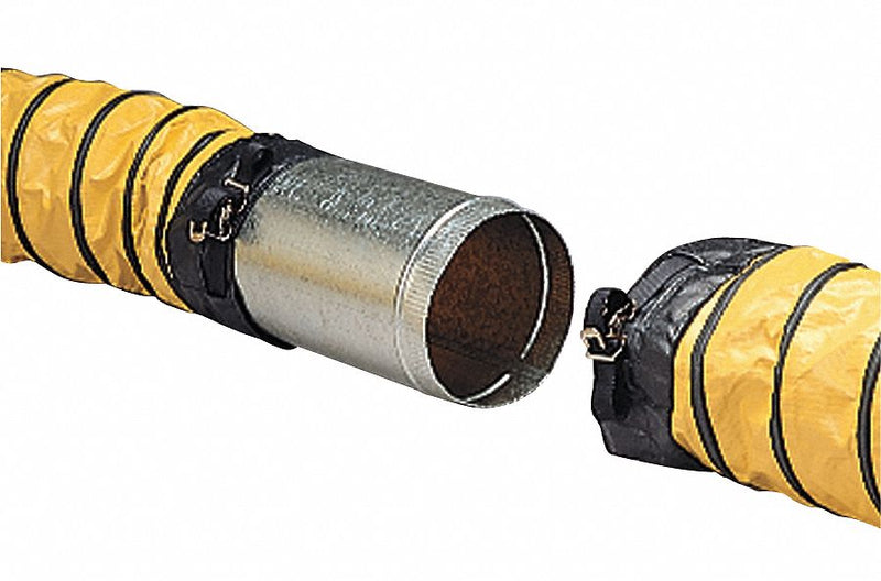 Allegro Industries 9500-01 Duct to Duct Connector, 10 in Lg, 8 in Outlet Dia, Steel