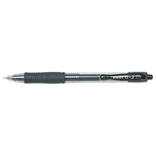 Pilot PIL31020 Gel Pen Black, 0.7 mm Pen Tip, Retractable, Includes Pen Cushion, Plastic, Black, 12 PK
