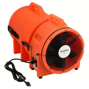 Allegro 9543-25 Confined Space Fan 115/230 V AC, 12 in Duct Dia, 1 hp Horsepower, Orange, 13 A Current