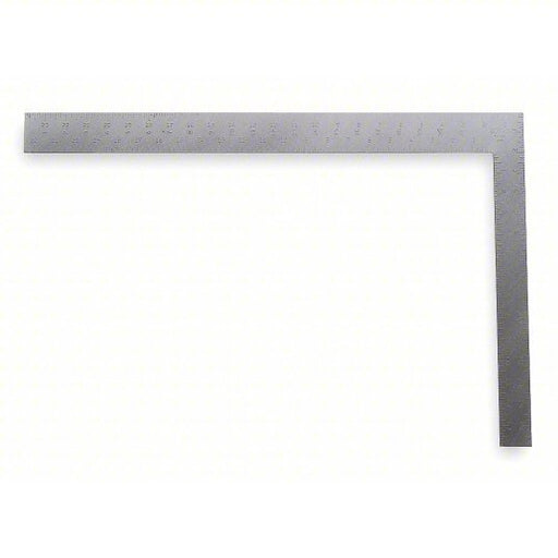 Stanley 45-500 Carpenter Square 24 in Base Lg, 24 in x 2 in, 16 in x 1 1/2 in, Reverse Reading Scale, SAE