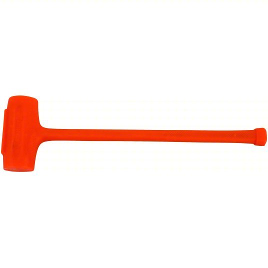 Stanley 57-550 Dead-Blow Sledge Hammer Steel Handle, Textured Grip, 5 lb Head Wt, 2 7/8 in Hammer Face Dia