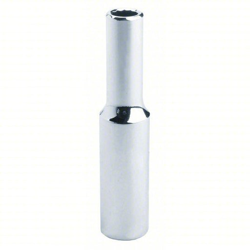Proto J4713LTM Socket 1/4 in Drive Size, 13 mm Socket Size, 12-Point, Deep, Chrome