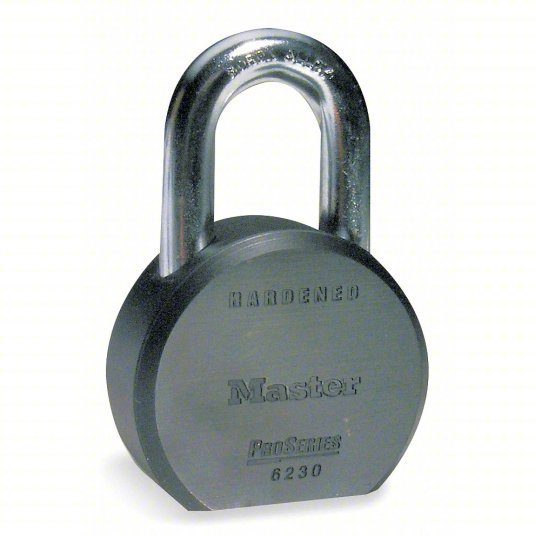 Master Lock 6230D Padlock 1 1/8 in Vertical Shackle Clearance, 7/8 in Horizontal Shackle Clearance, 5 Pin Pins, Steel