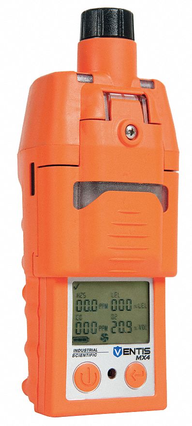 Industrial Scientific VTS-K1232111101 Multi-Gas Detector, Carbon Monoxide/Hydrogen Sulfide/LEL/Oxygen/Pentane