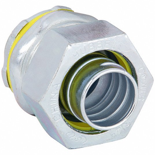 Raco 3404 Noninsulated Connector, 1 In., Steel - Redwood.KV6X772