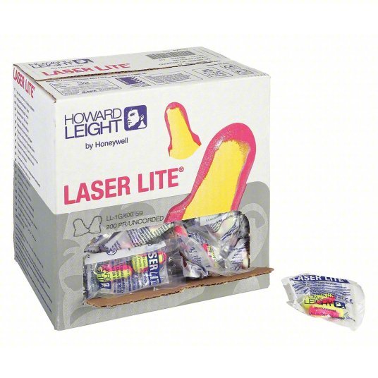 Honeywell LL-1 Ear Plugs Contoured-T, 32 dB NRR, Gen Purpose, Uncorded, Disposable, 200 PK