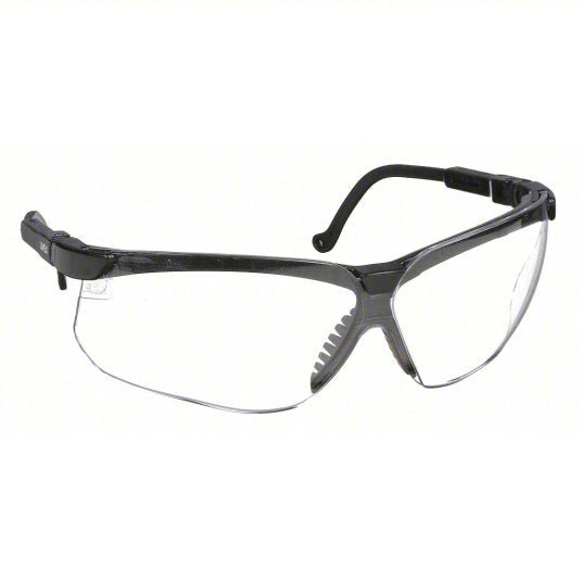 Honeywell S3200 UVEX Safety Glasses Anti-Scratch, Brow Foam Lining, Wraparound Frame, Half-Frame, Black