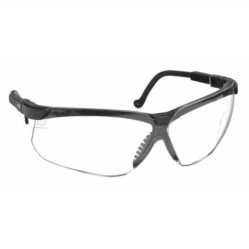 Honeywell S3200 UVEX Safety Glasses Anti-Scratch, Brow Foam Lining, Wraparound Frame, Half-Frame, Black