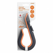 Slice 10400 Box Cutter 7 in Overall Lg, Ceramic Rounded Tip, Textured, Plastic, Black/Orange