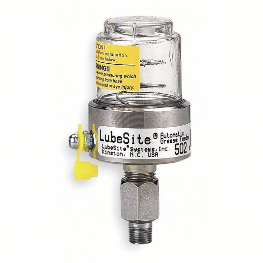 Lubesite 560 Grease Feeder 6 fl oz Feeder Capacity, 1/8 in Connection Size, NPT, -10°F Min. Op Temp