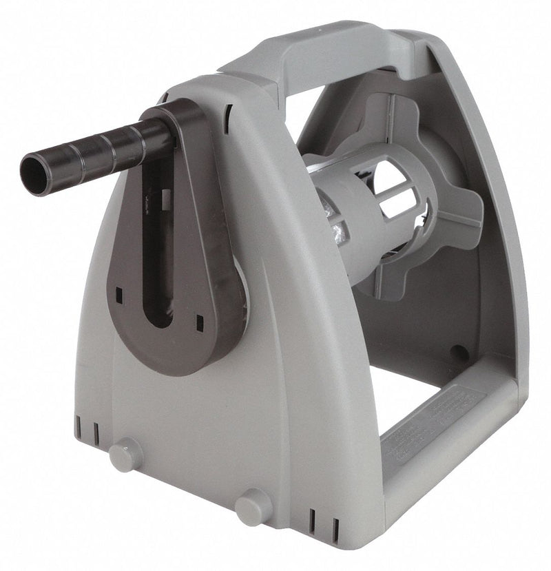 Approved Vendor RW6YF66 Cord Storage Reel, Capacity 150 ft of Cord/Rope/Air Hose, Wall Mount, Gray