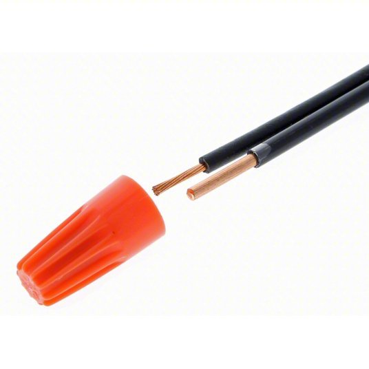 Ideal 30-073 Twist On Wire Connector Orange, 22 AWG – 14 AWG Twist-On Wire Size Ranges, 100 PK
