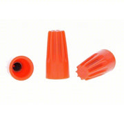 Ideal 30-073 Twist On Wire Connector Orange, 22 AWG – 14 AWG Twist-On Wire Size Ranges, 100 PK