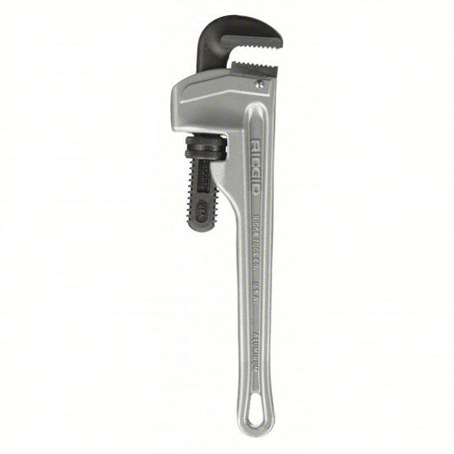 Ridgid 47057 Pipe Wrench Aluminum, 2 in Jaw Capacity, Serrated, 12 in Overall Lg, I-Beam