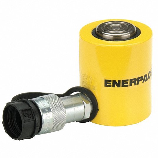 Enerpac RCS101 Hydraulic Ram Single Acting, 10 ton Nominal Capacity, 7/8 in Nominal Stroke Lg, Steel
