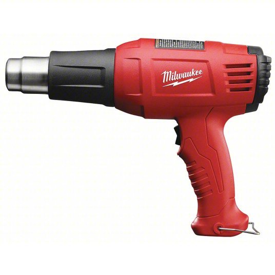 Milwaukee 8975-6 Heat Gun Pistol-Grip, Surface Temp Control, 120V AC, Two-Prong, 570°F to 1,000°F