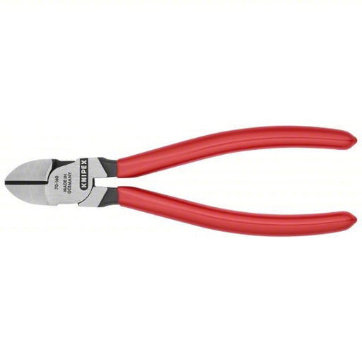 Knipex 70 01 160 Diagonal Cutting Plier Std, Straight, Narrow, 3/4 in Jaw Lg, 7/8 in Jaw Wd, 6 1/4 in Overall Lg