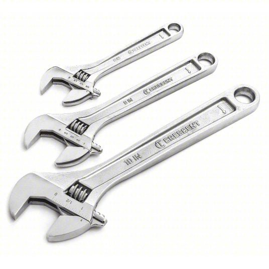 Crescent AC3PC Adjustable Wrench Set,6",8",10",3 pcs. Pack of 6