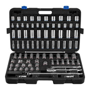 Quinn 70253 1/2 in. Drive, SAE and Metric Master Socket Set, 83-Piece