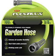 Flexzilla HFZG5100YW Garden Hose, 5/8" x 100, 3/4" - 11 1/2