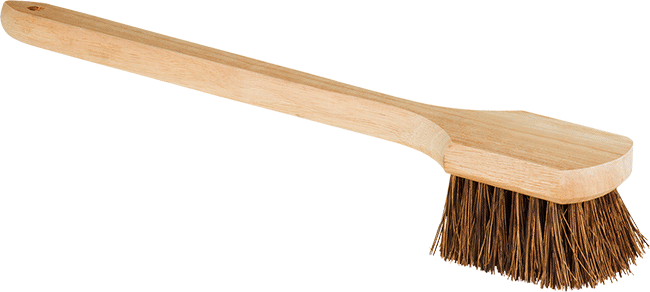 McMaster 7205T2 4-1/2" x 3-1/2" Scrub Brush with Handle, 20" Overall Length