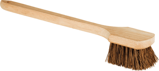 McMaster 7205T2 4-1/2" x 3-1/2" Scrub Brush with Handle, 20" Overall Length
