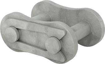 McMaster 7210K425 Connecting Link for ANSI Number 60 Single Strand High-Strength Corrosion-Resistant Roller Chain