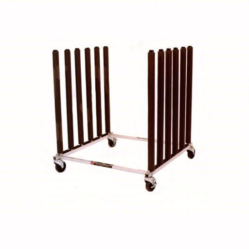 Keysco Tools 73740 Bulk Rack Windshield Cart, Aluminum, Windshields, 36 in Max Op Ht, 36 in Op Wd