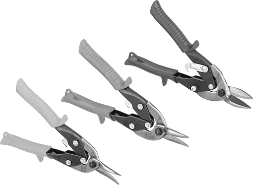 McMaster 7396N13 High-Force Sheet Metal Cutter Set Spring-Assisted Opening, 3 Pieces, 9-3/4" Long
