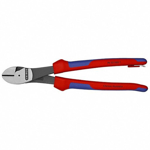 Knipex 74 22 250 T BKA High Leverage Diagonal Cutting Plier Std, Angled, Oval, 2 in Jaw Lg, 1 1/4 in Jaw Wd, Tether Ready