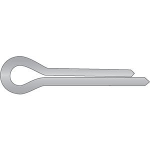 Fastenal 0171586 3/32" x 2" 316 Stainless Steel Extended Prong Cotter Pin
