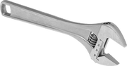 McMaster 7430A34 Adjustable Wrench with Measuring Scale 10" Overall Length, 1-3/8" Maximum Jaw Capacity, Chrome-Plated